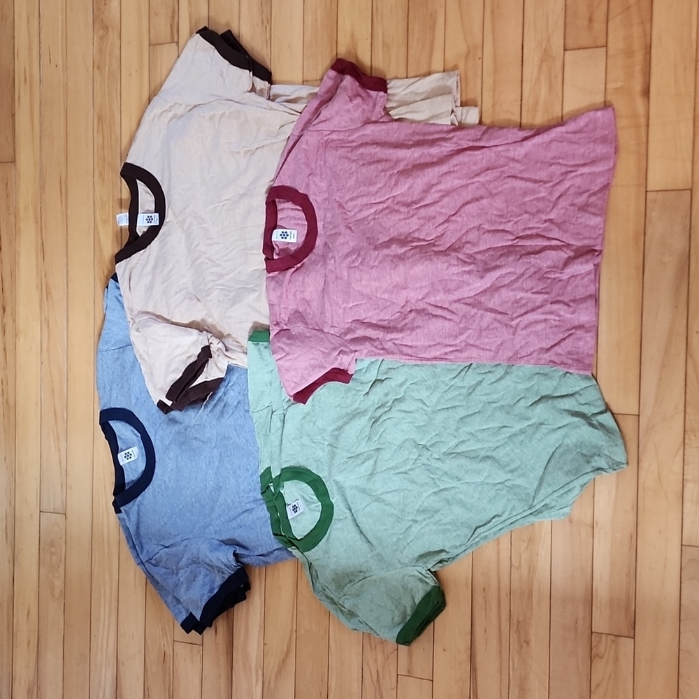 Heather Fitted Ringer T Shirt Halloween 80s 90s 70s Style 4 Color Options